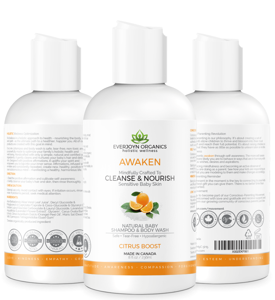Organic baby shampoo and body wash